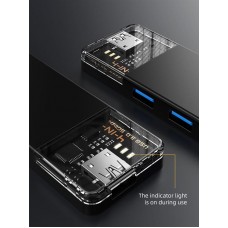 Концентратор Cabletime USB C/A - 4 Port USB 3.0, 5Gbps, 0.15 m (CB05B)