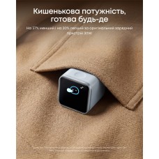 Мережевий зарядний пристрій Anker Nano Charger 45W USB-C Smart Display Orange (A121DGO1)
