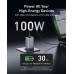 Мережевий зарядний пристрій Anker PowerPort GaNPrime 100W 2xUSB Type-C, USB Type-A Silver (A2688341)