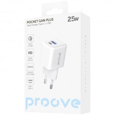 Мережевий зарядний пристрій Proove Pocket GaN Plus 25W White (WCPG25111202)
