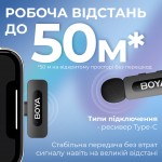 Мікрофон BOYA BY-V20 Type-C Black (BY-V20)