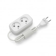 Подовжувач блоковий (ABS) Electrum 2 гнізда 2м C-ES-1782 (C-ES-1782)
