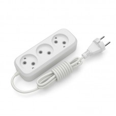 Подовжувач блоковий (ABS) Electrum 3 гнізда 1,5м C-ES-1785 (C-ES-1785)