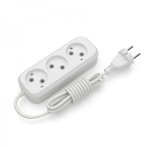 Подовжувач блоковий (ABS) Electrum 3 гнізда 5м C-ES-1787 (C-ES-1787)
