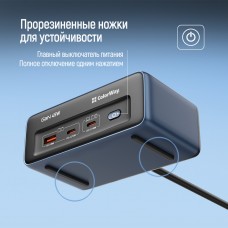 Фільтр живлення ColorWay CW-CHE25PDB 45W 2 розетки, 1xUSB-A 2xUSB-C, 2 м, синій (CW-CHE25PDB)