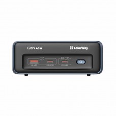 Фільтр живлення ColorWay CW-CHE25PDB 45W 2 розетки, 1xUSB-A 2xUSB-C, 2 м, синій (CW-CHE25PDB)