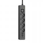 Фільтр живлення ColorWay CW-CHE435PDB 4 розетки, 3USB (2USB-A + 1 TYPE-C) (24W), 2м, Black (CW-CHE435PDB) Фільтр живлення ColorWay CW-CHE435PDB 4 розетки, 3USB (2USB-A + 1 TYPE-C) (24W), 2м, Black (CW-CHE435PDB)