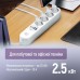 Фільтр живлення ColorWay CW-CHE44PDW 4 розетки, 4USB (Type-C PD20W + 3USB QC3.0) (45W), 2 м, White (CW-CHE44PDW)