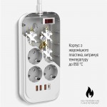 Фільтр живлення ColorWay CW-CHE64PDW 6 розеток, 4USB (Type-C PD20W + 3USB QC3.0) (38W), 2м, White (CW-CHE64PDW) Фільтр живлення ColorWay CW-CHE64PDW 6 розеток, 4USB (Type-C PD20W + 3USB QC3.0) (38W), 2м, White (CW-CHE64PDW)