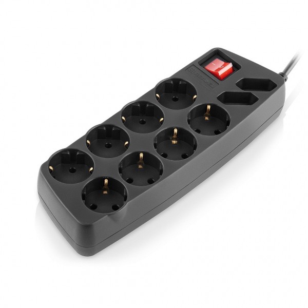Фільтр живлення REAL-EL RS-10 Protect 1.8 м Black (EL122300038)