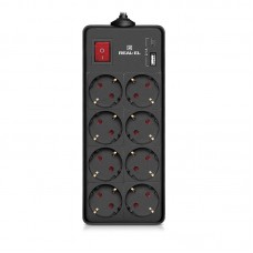 Фільтр живлення REAL-EL RS-Protect 805 1.8м Black (EL122300042)