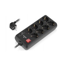 Фільтр живлення REAL-EL RS-Protect 805 3м Black (EL122300043)