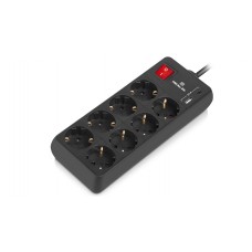 Фільтр живлення REAL-EL RS-Protect 805 3м Black (EL122300043)