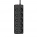 Фільтр живлення СolorWay (CW-PSEA55SBK) 5 розеток, 5м, Black