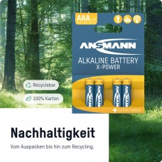 Батарейка Ansmann X-Power AAA/LR03 BL 4шт (5015653)