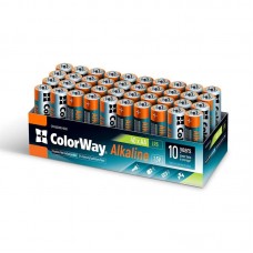 Батарейка ColorWay Alkaline Power AA/LR06 Colour Box 40шт (CW-BALR06-40CB)