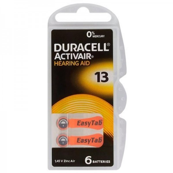 Батарейка Duracell Activair 13 BL 6 шт (для слухових апаратів) (3970)