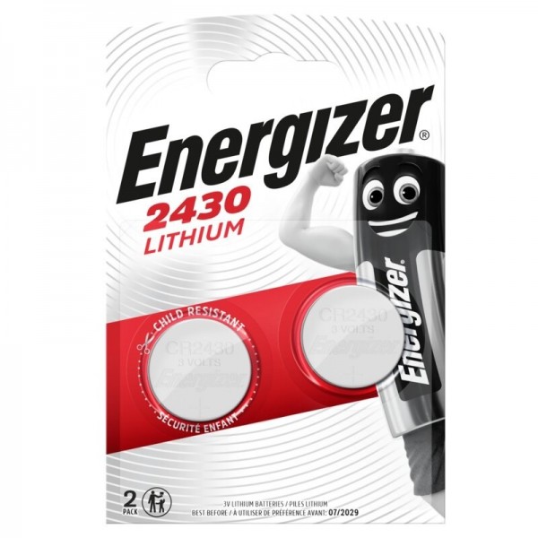 Батарейка Energizer 2430 Lithium CR2430 BL 2шт (2430)