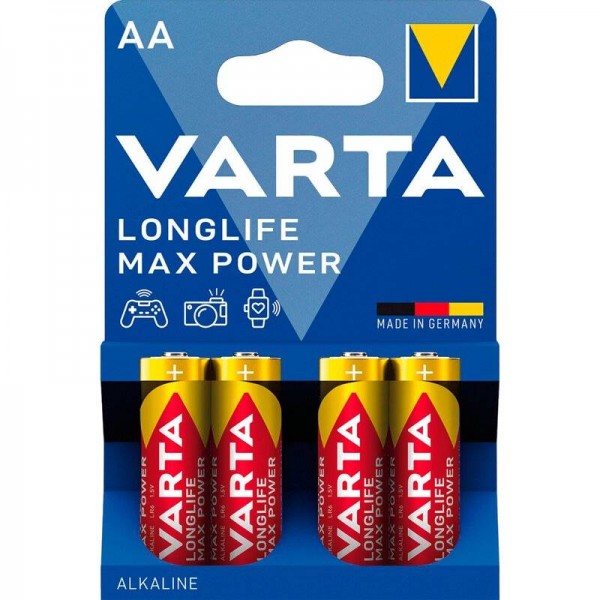 Батарейка Varta Longlife Max Power AA/LR06 BL 4 шт (Varta 4706 101 404)