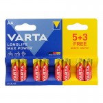 Батарейка Varta Longlife Max Power AA/LR06 BL 8 шт (Varta 4706 101 428)