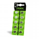 Батарейка Videx Alkaline AG13/LR44 BL 10 шт. (AG13/10B/1.5V) Батарейка Videx Alkaline AG13/LR44 BL 10 шт. (AG13/10B/1.5V)