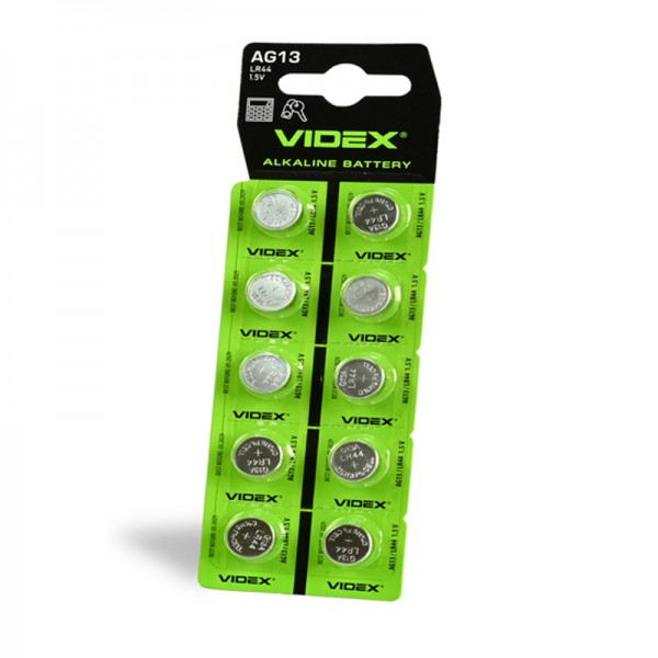 Батарейка Videx Alkaline AG13/LR44 BL 10 шт. (AG13/10B/1.5V)