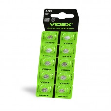 Батарейка Videx Alkaline AG3/LR41 BL 10 шт. (AG3/10B/1.5V)