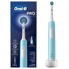 Зубна електрощітка Braun Oral-B Pro1 D305.513.3 CrossAction Caribbean Blue (D305.513.3 CrossAction Caribbean Blue)