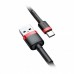 Кабель Baseus Cafule Series USB-USB-C, 1м Red/Black (CATKLF-B91)