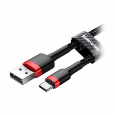 Кабель Baseus Cafule Series USB-USB-C, 1м Red/Black (CATKLF-B91) Кабель Baseus Cafule Series USB-USB-C, 1м Red/Black (CATKLF-B91)
