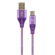 Кабель Cablexpert USB - USB Type-C V 2.0 (M/M), 2 м, Purple/White (CC-USB2B-AMCM-2M-PW) Кабель Cablexpert USB - USB Type-C V 2.0 (M/M), 2 м, Purple/White (CC-USB2B-AMCM-2M-PW)