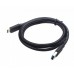 Кабель Cablexpert USB - USB Type-C V3.0 (M/M), 0.5 м, преміум, чорний (CCP-USB3-AMCM-0.5M)