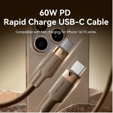 Кабель Vention USB Type-C - USB Type-C (M/M), 60W, 3A, 2 м, Copper (TRDJH)