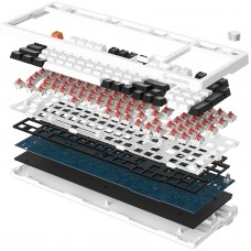 Клавіатура GamePro MK170W Red з Hot-Swap RGB White (MK170W)