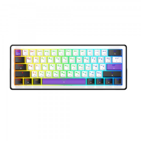 Клавіатура Hator Hellyberry HK60 White/Violet (HK60)