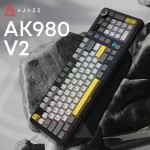 Клавіатура бездротова Ajazz AK980 V2 Gift Switch V2 Black (AK980-V2-G-BGY) Клавіатура бездротова Ajazz AK980 V2 Gift Switch V2 Black (AK980-V2-G-BGY)