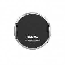 Тримач автомобільний+бездротовий ЗП ColorWay AutoSense Car Wireless Charger 2 15W Black (CW-CHAW036Q-BK)