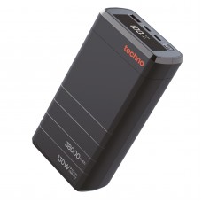 Універсальна мобільна батарея Techno PDC130 38000mAh PD 130W QC 3.0 Black (PDC130)