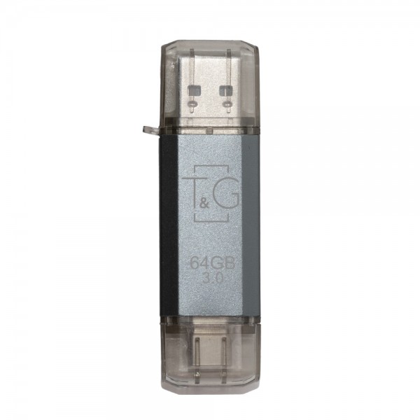 Флеш-накопичувач USB 3.0 64GB Type-C T&G 009 Star Series Silver (TG009TC-64GSL3)