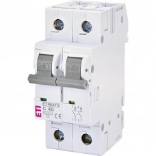 Автоматичний вимикач ETI ETIMAT 6 2p C 40А (6 kA) (2143520)