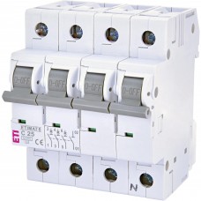Автоматичний вимикач ETI ETIMAT 6 3p+N C 25 А (6 kA) (2146518)