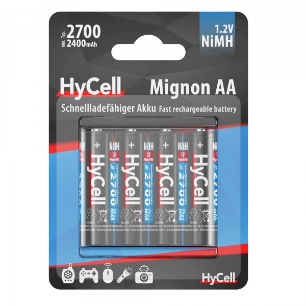 Акумулятори Ansmann AA/HR06 HyCell NI-MH 2700 mAh BL 4 шт (5030682)