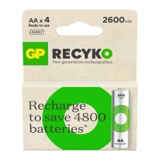 Акумулятори GP Recyko 2600 AA/HR06 NI-MH 2600 mAh BL 4 шт (GP270AAHCER21-2TLB4)
