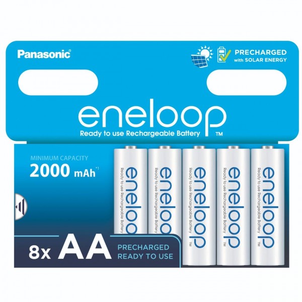 Акумулятори Panasonic Eneloop AA/HR06 NI-MH 2000 mAh BL 8 шт (BK-3MCDE/8HH)
