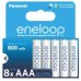 Акумулятори Panasonic Eneloop AAA/HR03 NI-MH 800 mAh BL 8 шт (BK-4MCDE/8HH)