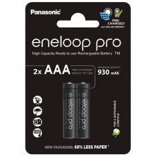 Акумулятори Panasonic Eneloop Pro AAA/HR03 NI-MH 930 mAh BL 2 шт (BK-4HCDE/2CP)