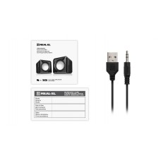 Акустична система REAL-EL S-10 Black (EL121100020)