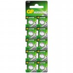 Батарейка GP Batteries LR44 1.5B Alkaline 10шт (A76F-2C10) Батарейка GP Batteries LR44 1.5B Alkaline 10шт (A76F-2C10)