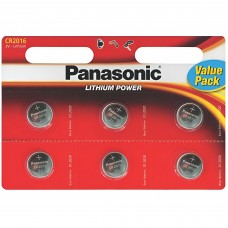 Батарейка Panasonic CR 2016 BL 6шт (CR-2016EL/6B)
