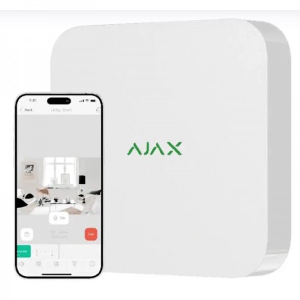 Відеореєстратор Ajax NVR (16ch) White (69940.122.WH)